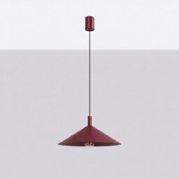 Sollux Lighting Nox Steel Burgundy 1 Lights Modern Pendant Lamps - thumbnail 2