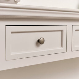 Melody Maison Large 3 Drawer Sideboard Console Table - Daventry Taupe-Grey Range - thumbnail 4