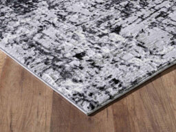 Serenity Modern Abstract Abrasion Contemporary Area Rugs Black 160X230 Cm - thumbnail 2