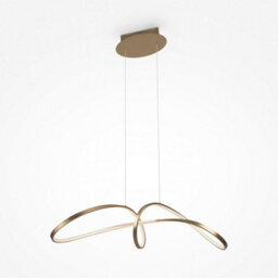 Luminosa Lighting Luminosa Maytoni Curve Modern Integrated Led Pendant Ceiling Light Gold 4000K - thumbnail 1