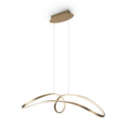 Luminosa Lighting Luminosa Maytoni Curve Modern Integrated Led Pendant Ceiling Light Gold 4000K - thumbnail 2