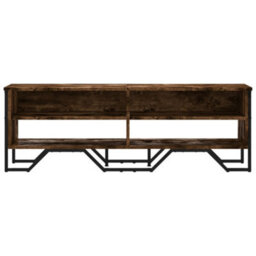 Berkfield Tv Cabinet Smoked Oak 122X34X41 Cm Engineered Wood - thumbnail 4