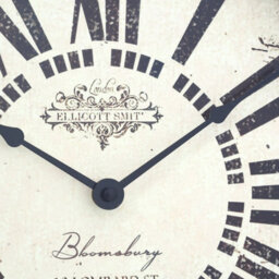 Orsina White Antique Finish Wall Clock - thumbnail 6