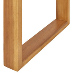 Wyld And Coco Garden Bistro Coffee Table, Light Acacia Wood 40 X 40 Cm - Compact Square Side Table - thumbnail 6