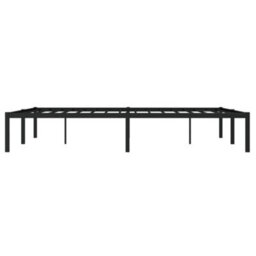 Berkfield Metal Bed Frame Without Mattress Black 140X190Cm - thumbnail 6