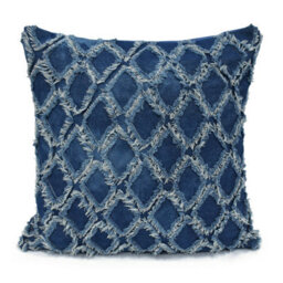Velosso Festive Design Red Cushion, Cotton Chenille, Zip Closure, Machine Washable - Charcoal - thumbnail 2