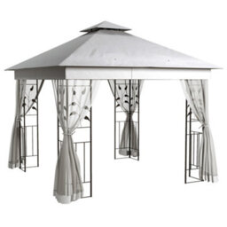 Outsunny 3 X 3(M) Garden Gazebo Marquee Tent Canopy Shelter Pavilion Grey - thumbnail 2