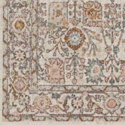 Livabliss Ankara-Vintage Pink Grey Traditional Boho Living Dining Bedroom Rug 140 X 200 Cm Easy Care, Non Shedding - thumbnail 7