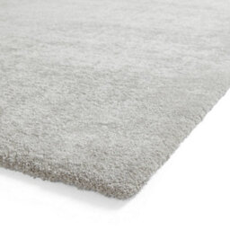 Silver Plain Shaggy Modern Rug Easy To Clean Dining Room-160Cm X 230Cm - thumbnail 4