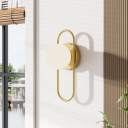 Thehotsale Spherical Glass Shade Wall Light Single-Light In Gold, Bulb Not Included 12Cm Dia - thumbnail 1