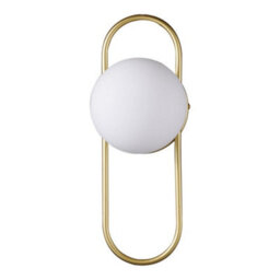 Thehotsale Spherical Glass Shade Wall Light Single-Light In Gold, Bulb Not Included 12Cm Dia - thumbnail 3