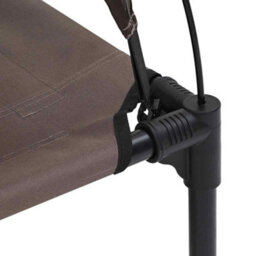 Vidaxl Dog Bed Folding Manual Brown 122 X 93 X 106.5 Cm Steel - thumbnail 6