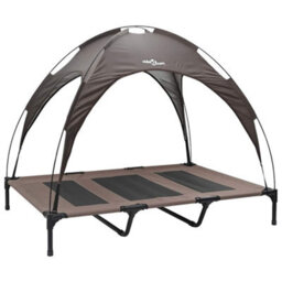 Vidaxl Dog Bed Folding Manual Brown 122 X 93 X 106.5 Cm Steel - thumbnail 2