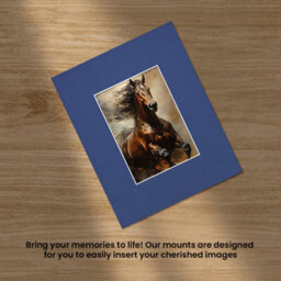 Ak Frames 12X10 Blue Picture Mounts To Fit 8X6 Aperture Size - Mount Board Only (No Frame Included) - thumbnail 5