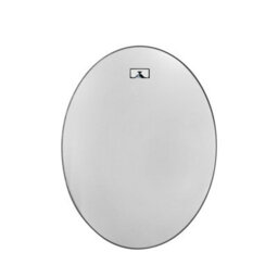 Artloge 60X80Cm Black Aluminum Alloy Frame Oval Mirror Wall Mount Bathroom Mirrors Matte Black - thumbnail 3