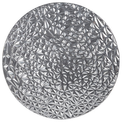 Beliani Wall Decor Moscavide Metal 60 Cm Silver - image 1