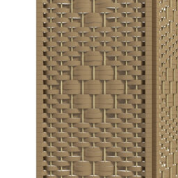 Homcom 3 Panel Folding Room Divider, Freestanding Privacy Screen, Natural - thumbnail 8
