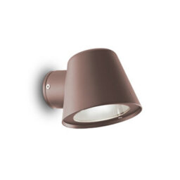 Ideal Lux Luminosa Gas Outdoor Wall Downlight Lamp 1 Light Coffee Ip43, Gu10
