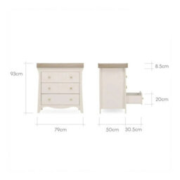 Cuddleco Clara Dresser Changer - Cashmere & Ash - thumbnail 7