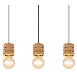 Luminosa Lighting Luminosa Angeline Bar Pendant Ceiling Light Matt Black 5X E27 - thumbnail 4