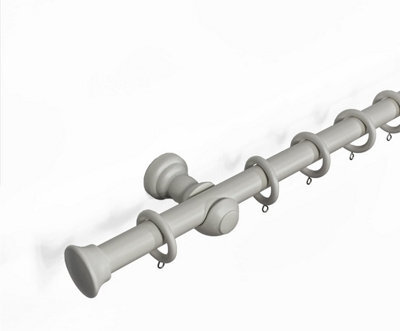 Lister Cartwright  28 mm Wooden Curtain Poles Fixed Length (Truffle Stopper, 300 Cm) - image 1
