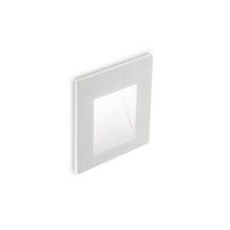 Ideal Lux Bit Led Outdoor Square Recessed Wall Light White Ip65, 3000K - thumbnail 1