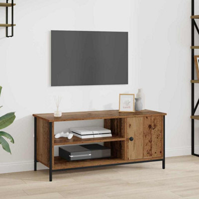 Berkfield Tv Cabinet Old Wood 100 X 40 X 45 Cm Engineered Wood - image 1