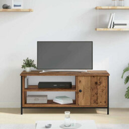 Berkfield Tv Cabinet Old Wood 100 X 40 X 45 Cm Engineered Wood - thumbnail 4