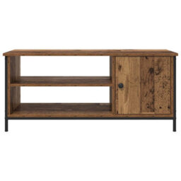 Berkfield Tv Cabinet Old Wood 100 X 40 X 45 Cm Engineered Wood - thumbnail 6