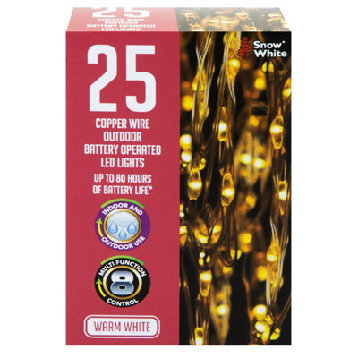 Outdoor Copper Wire Lights(25) - Warm White- Christmas Lights - image 1