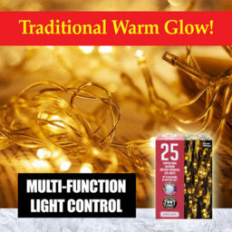 Outdoor Copper Wire Lights(25) - Warm White- Christmas Lights - thumbnail 5