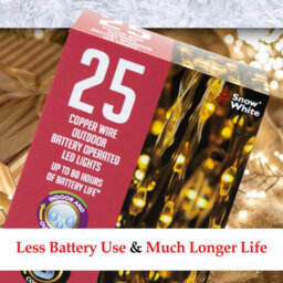 Outdoor Copper Wire Lights(25) - Warm White- Christmas Lights - thumbnail 6
