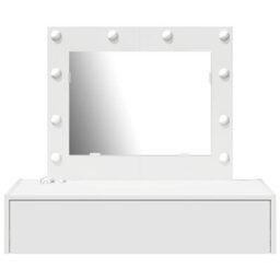 Walplus Wall Hanging Dressing Table With Led Lights - White - thumbnail 5