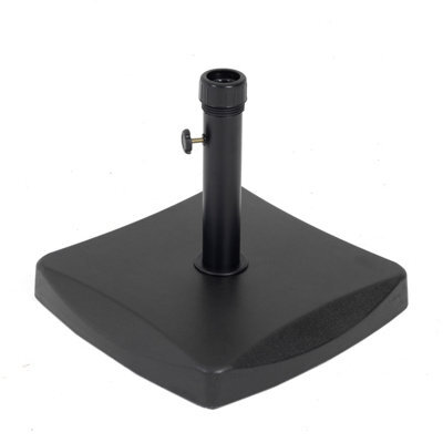 Charles Bentley Heavy Weight 26.5Kg Concrete Parasol Base Umbrella Stand Black - image 1