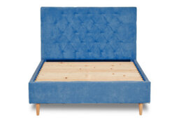 Divan Base Direct Solstice Modern Tall Chesterfield Fabric Bed Base Only 4Ft Small Double- Brecon Marine - thumbnail 3