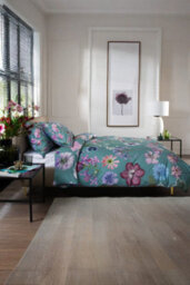 The Lyndon Company Floral Nightshade Cotton Duvet Cover Set Digitally Printed 200Tc Bedding With Reversible Design - thumbnail 3