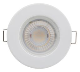 Luceco Matt White Fixed Led Fire-Rated Warm White Downlight 5W Ip65, Pack Of 6 - thumbnail 4