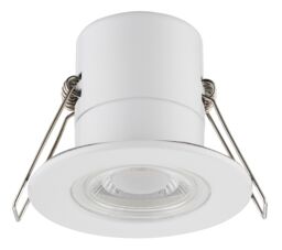 Luceco Matt White Fixed Led Fire-Rated Warm White Downlight 5W Ip65, Pack Of 6 - thumbnail 2