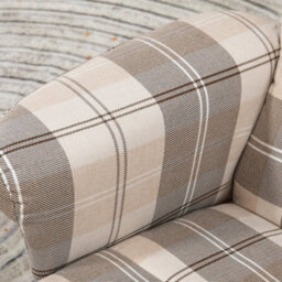 Homcom Recliner Chair And Footstool Linen-Touch Fabric Wooden Base Multicolour - thumbnail 8
