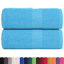 Berkfield Durable Wash Towels 2 Pcs Frogn Turquoise 30X30 Cm 100% Cotton