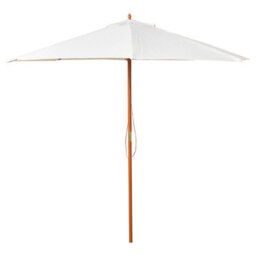 Samuel Alexander 2.7M Outdoor Wooden Garden Parasol Sun Shade With Carry Bag In Cream - thumbnail 9
