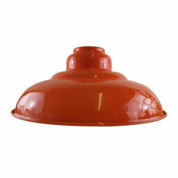 32Cm Ceiling Lamp Shade Modern Pendant Orange Light Shade For Living Room, Bedroom, Hallway  Easy Fit Drum Lampshade