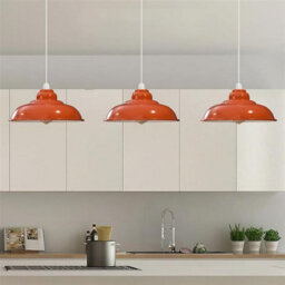 32Cm Ceiling Lamp Shade Modern Pendant Orange Light Shade For Living Room, Bedroom, Hallway  Easy Fit Drum Lampshade - thumbnail 6