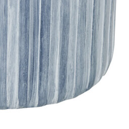 Beliani Accent Side Table, Light Grey Fibreglass & Magnesium Oxide, 39 Cm Round Drum - thumbnail 3