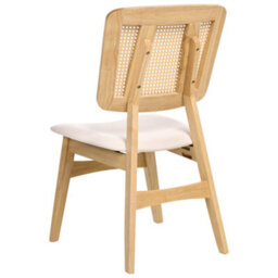 Beliani Set Of 2 Dining Chairs Alcova Wood Light Brown - thumbnail 6