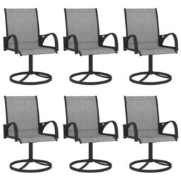 Berkfield 7 Piece Garden Dining Set Textilene And Steel - thumbnail 7