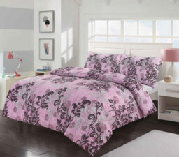 Kampala Hill Amelia Lilac Double Duvet Cover Set - thumbnail 1