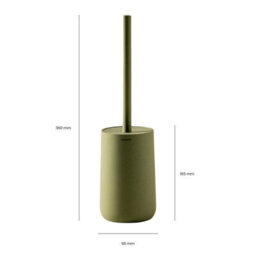 Cosmic Toilet Brush, Free-Standing, Polyresin Soft Touch, Sand, Saona Collection - thumbnail 6