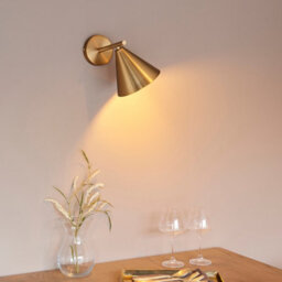Luminosa Lighting Luminosa Cape Dome Wall Lamp Warm Antique Brass Plate, 1X E14 - thumbnail 3