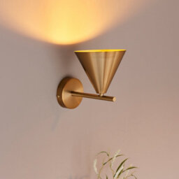 Luminosa Lighting Luminosa Cape Dome Wall Lamp Warm Antique Brass Plate, 1X E14 - thumbnail 4